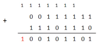 calcul posé de 63-18 en binaire|200